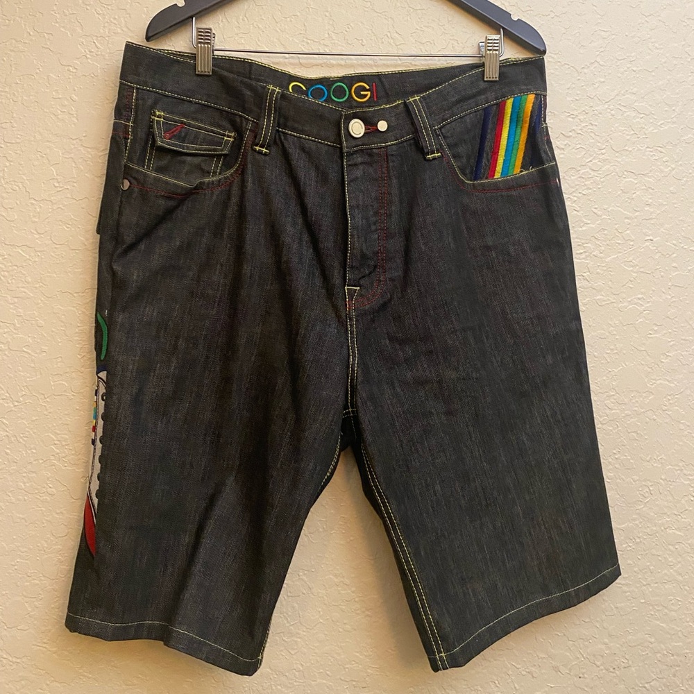 Coogi Men’s Jean Shorts, Black, W36